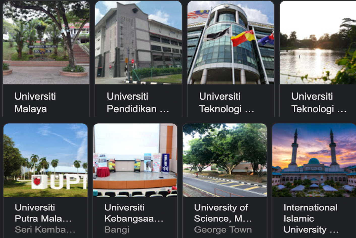 List of Malaysian Public and Private Universities