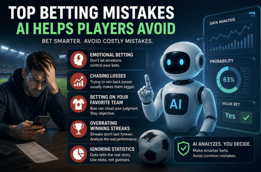 Top Betting Mistakes AI Helps Players Avoid