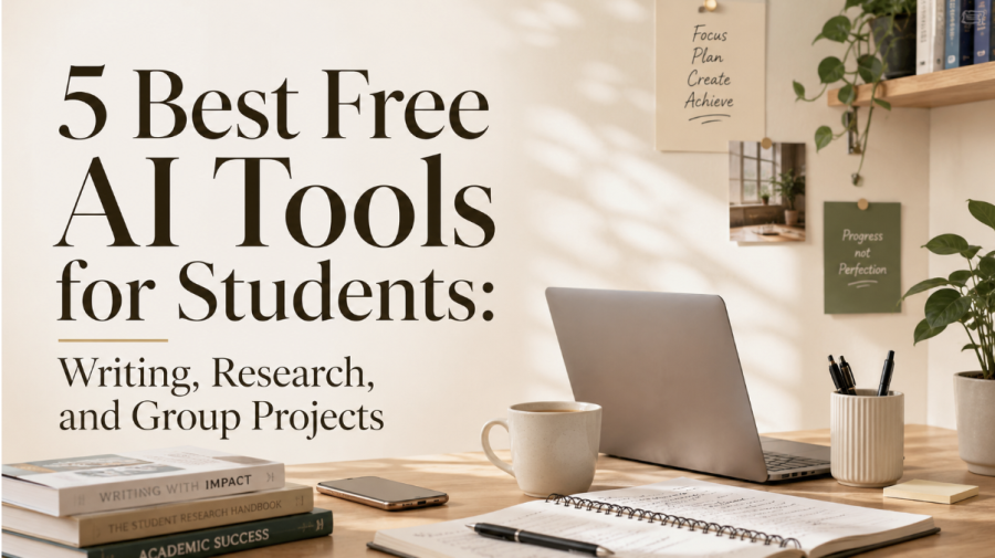 5 Best Free AI Tools for Students: Writing, Research, and Group Projects